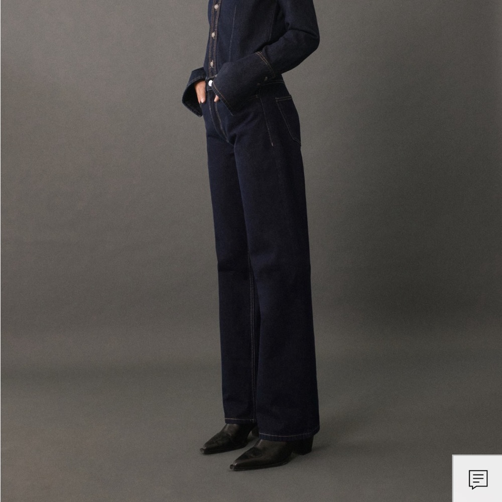 Mango High Waist Straight Jeans